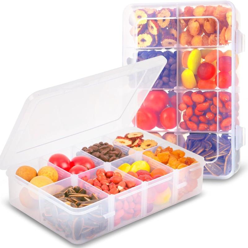 Food Snacks With Iron - 8 Grid Snackle Box Container Capacity