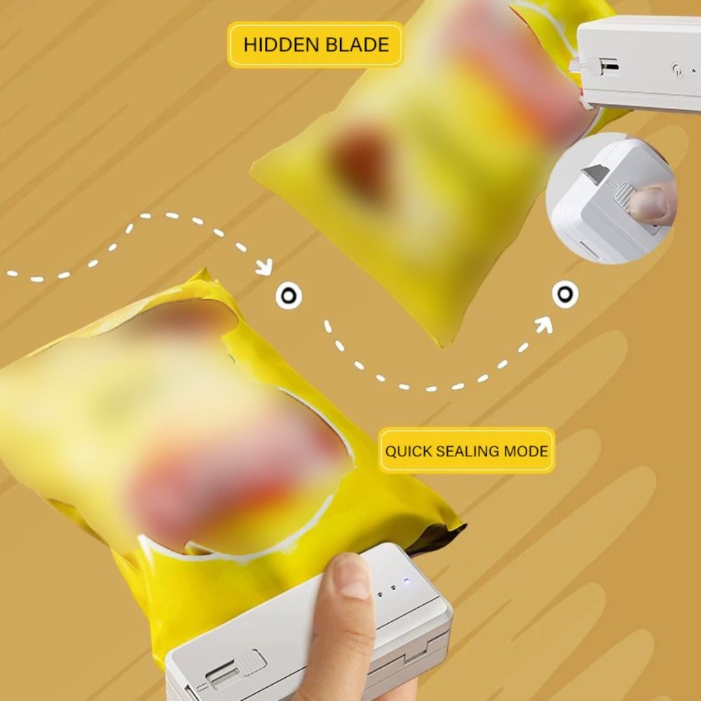 Quick Food Snacks - Magnetic Snack Bag Sealing Machine 2