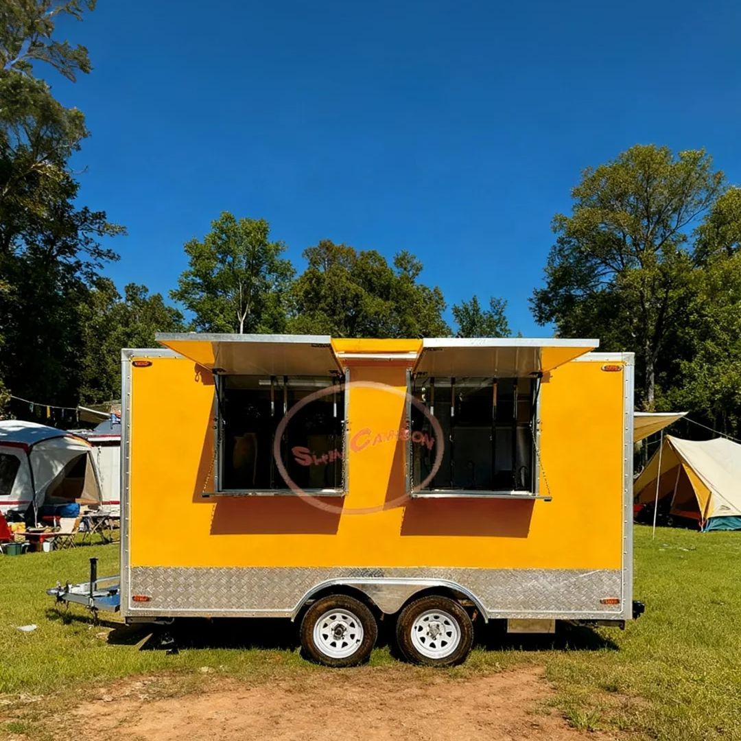 Food Energy Snacks - Outdoor Commercial Towing Food Trailer LED