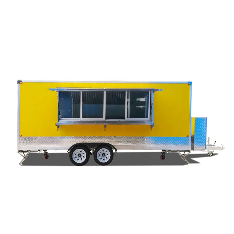 Food Energy Snacks - Square Type Food Trailer Customized Mobile