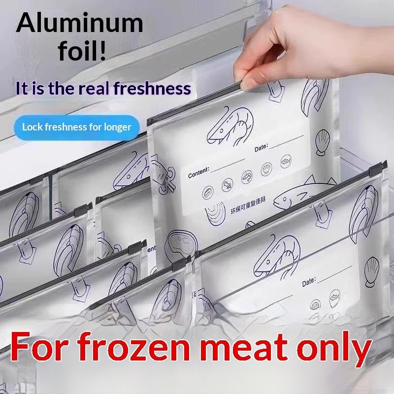 Snacks Food Labels - 50Pcs Reusable Aluminum Foil Food Storage