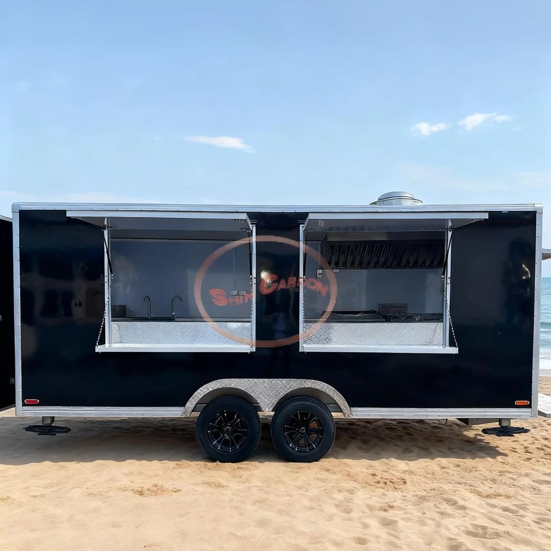 Food Energy Snacks - Outdoor Commercial Towing Food Trailer LED