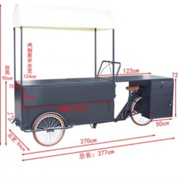 Food Snacks With Iron - Customizable Mobile Snack Cart Commercial Stall