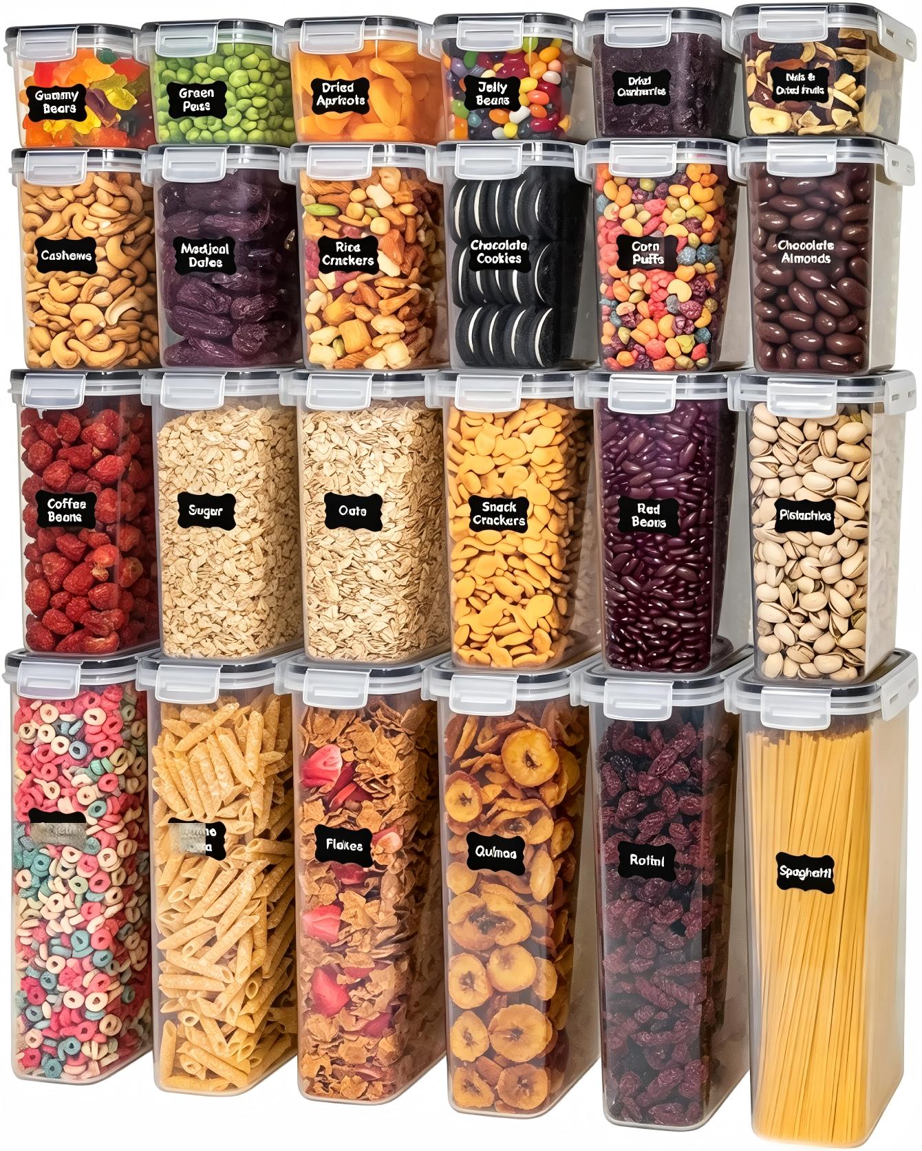 Food storage containers with l - Snacks Food Labels review and price