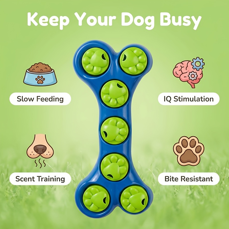 Dog Slow Feeder Toy Bone-Shape - Food Snacks Game review and price