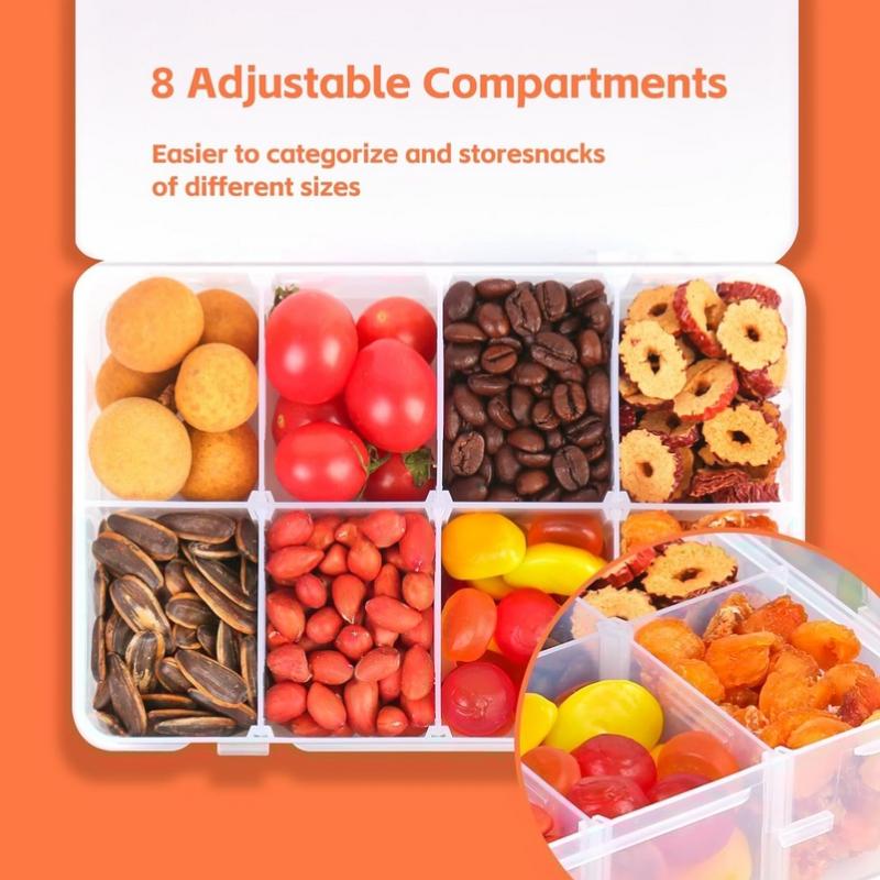 8 Grid Pill Case Snackle Box C - Food Snacks With Iron review and price