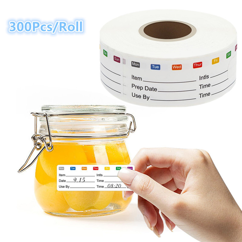 300Pcs/Roll Candy Storage Expi - Snacks Food Labels review and price