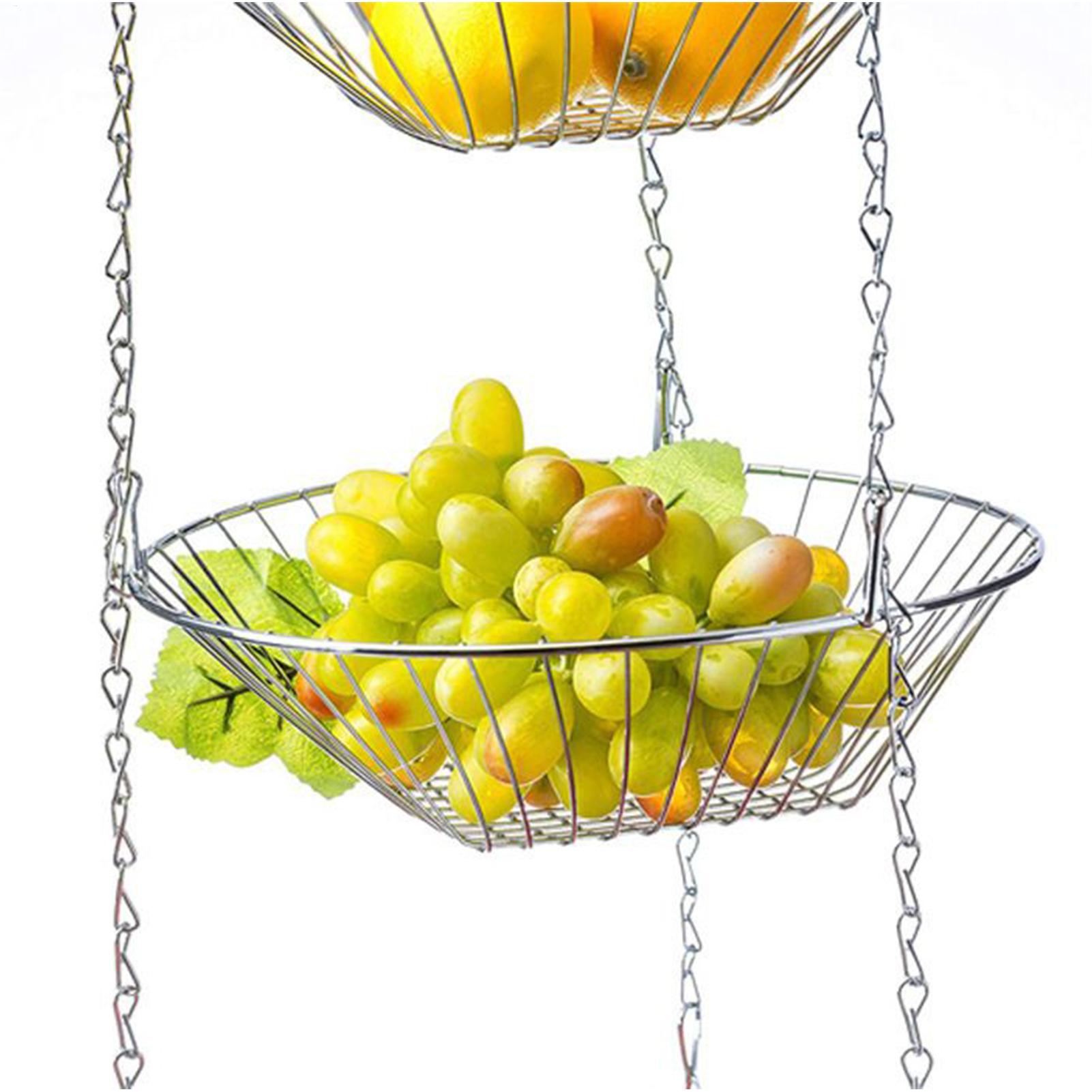 Fruit Basket 3-Tier Iron Holde - Food Snacks With Iron review and price