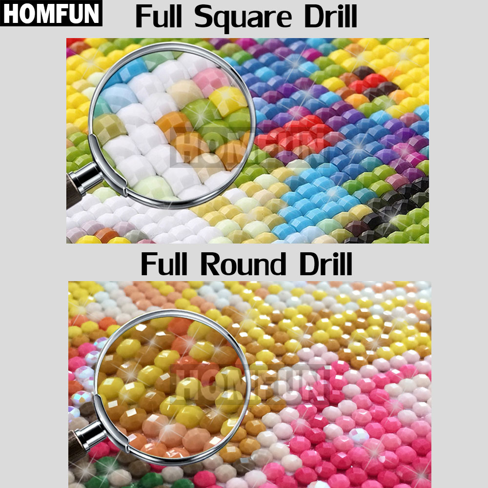 HOMFUN Full Square/Round Drill - Fruit Roll Up review and price
