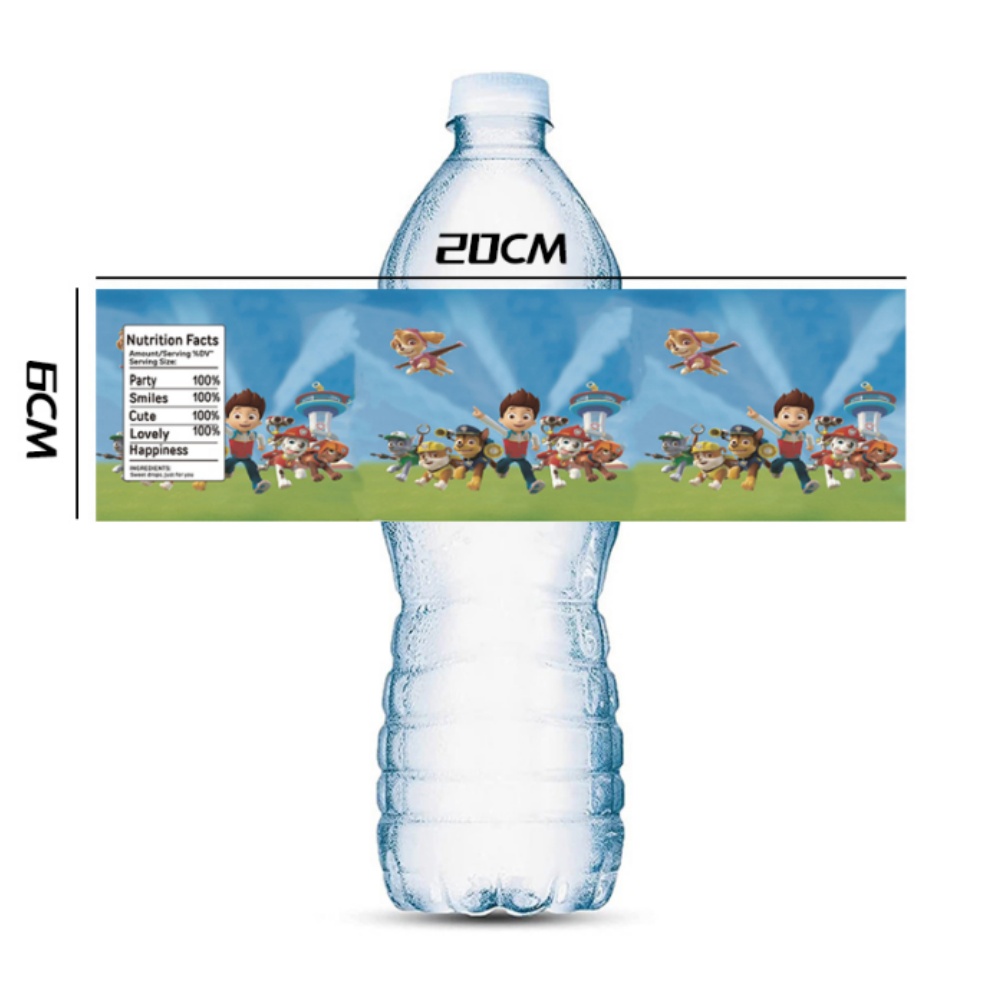 Paw Patrol Water Bottle Labels - Candy Sour Strip review and price