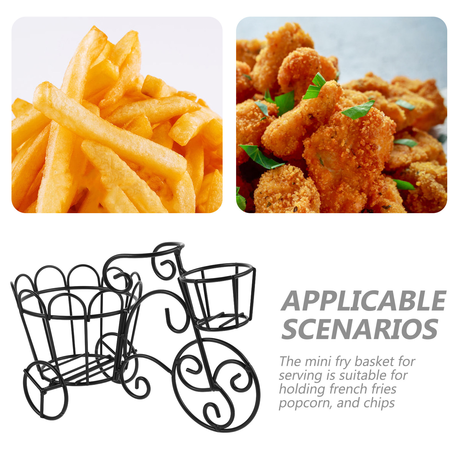 Iron Wire French Fries Basket  - Food Snacks With Iron review and price