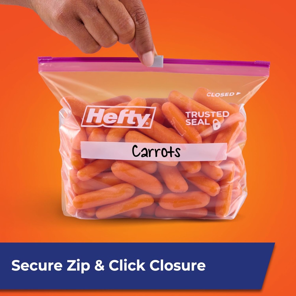 78 Count Quart Slider Storage  - Snacks Food Labels review and price